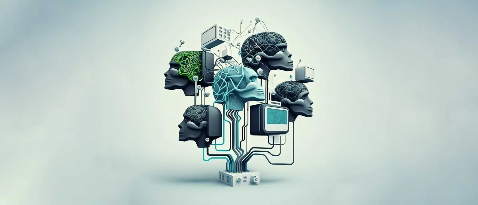AI and design — abstract illustration
