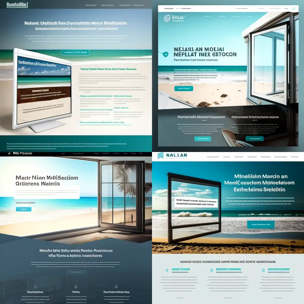 Landing page toggled words