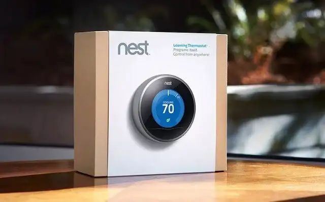 Nest thermostat box packaging