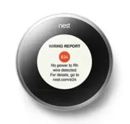 Nest E24 error on first boot