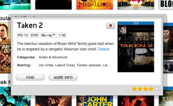 Redbox Instant Taken 2 movie